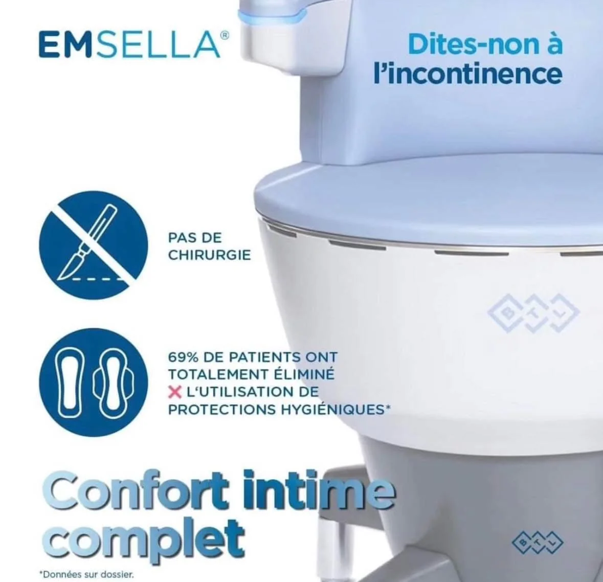 Fauteuil Emsella : pas de chirurgie, confort intime